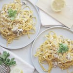 mahi lemon garlic pasta thesimplelove.com