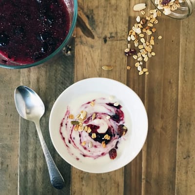 Blueberry Chia Jam Yogurt