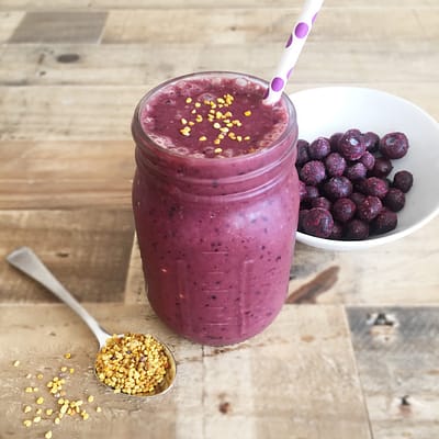 Energy boosting Acai Blueberry Smoothie