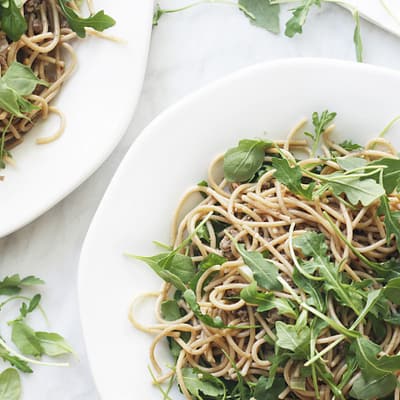 Arugula & Sesame Noodles