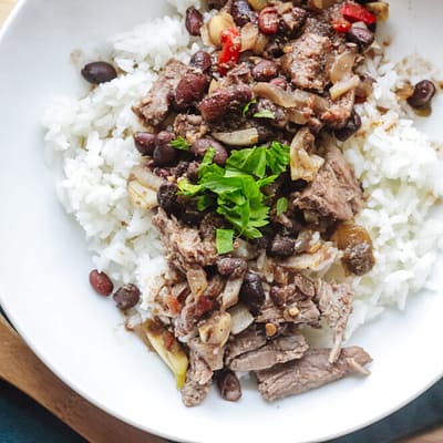 Mariah’s Crockpot Flank Steak With Beans