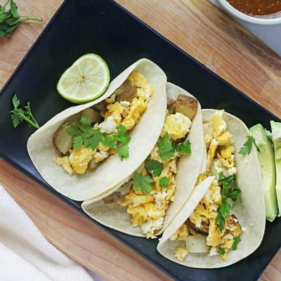 Potato & Egg Breakfast Tacos