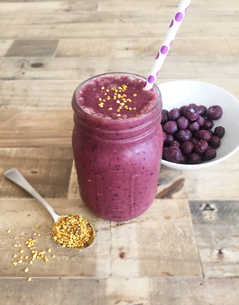 Energy boosting Acai Blueberry Smoothie