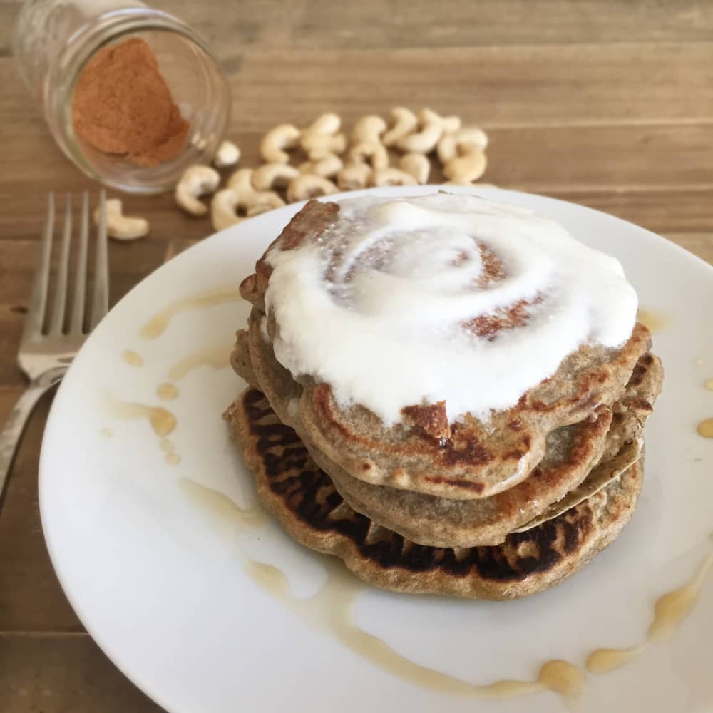 Blueberry Cashew Pancakes